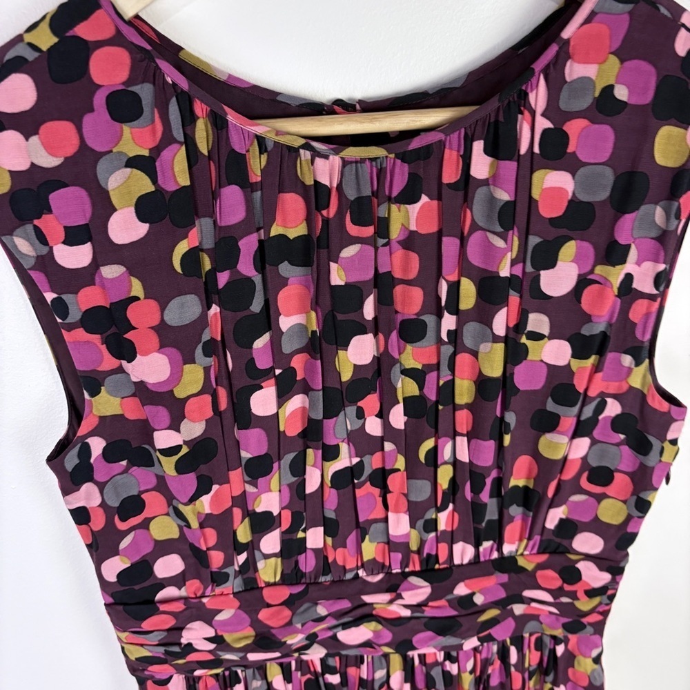 Boden Pink Purple Polka Dot Selina Midi Dress - Picture 8 of 11